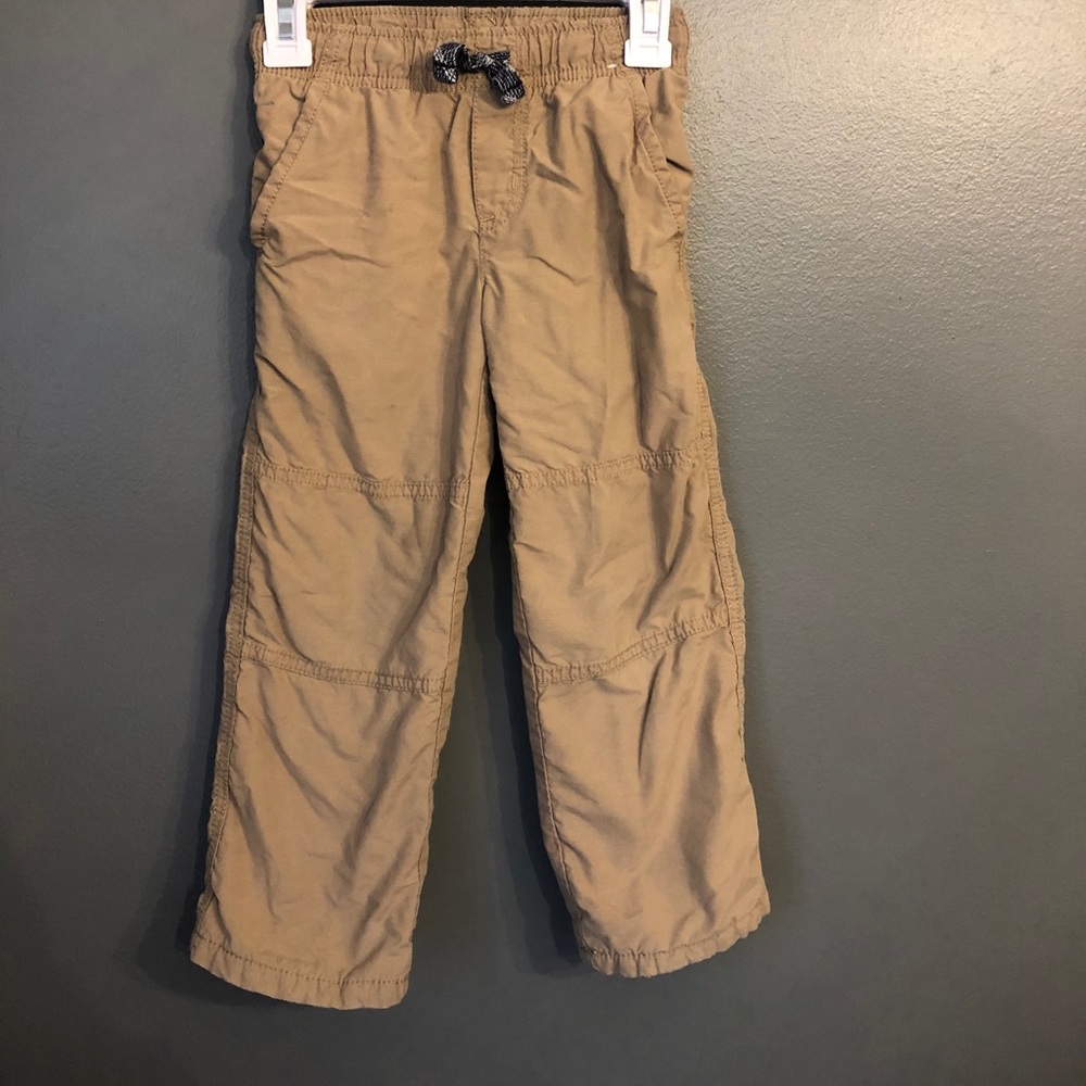 Fleece lined khaki pants